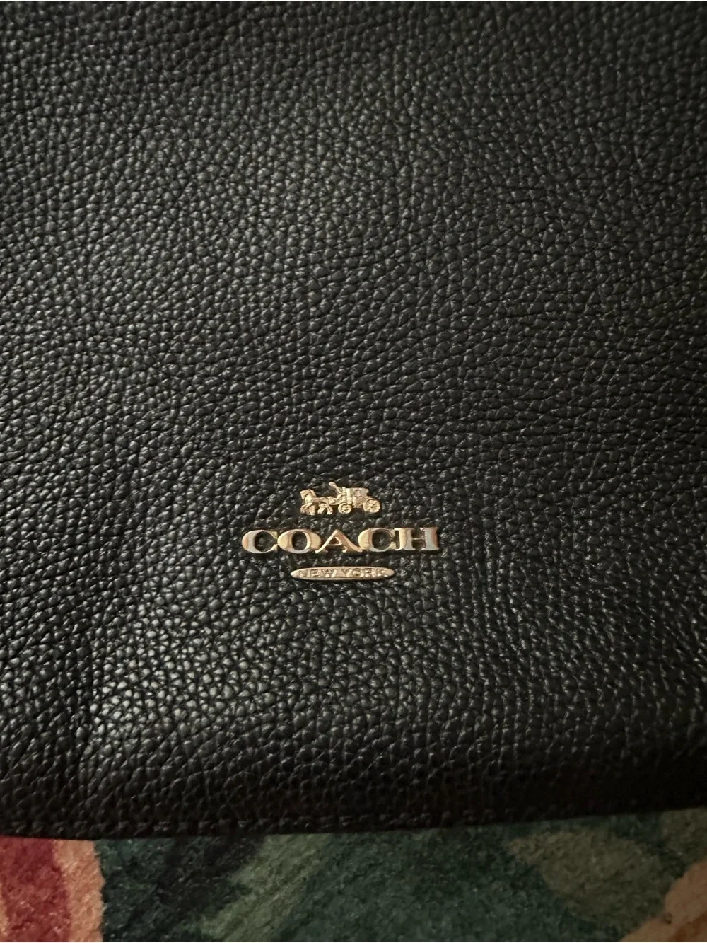 Coach Black Pebbled Leather Shoulder Bag | Sutton Hobo